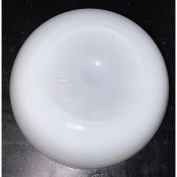 Glasbake 4 Qt White Milk Glass Mixing Bowl Sunbeam Replacement Durable Design - Picture 6 of 8